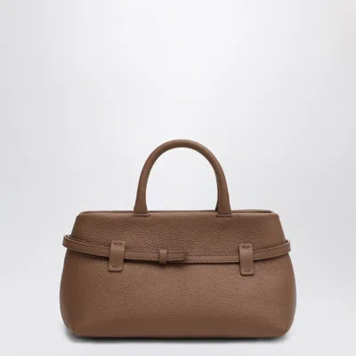 Manu Atelier Le Cambon 25 Mocha Mousse Bag In Suede In Brown