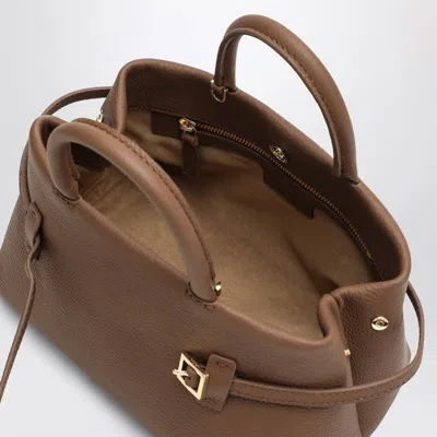 Manu Atelier Le Cambon 25 Mocha Mousse Bag In Suede In Brown