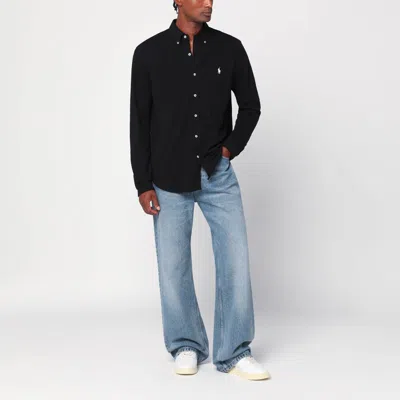 Polo Ralph Lauren Logo-embroidered Shirt In Black
