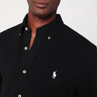 Polo Ralph Lauren Logo-embroidered Shirt In Black