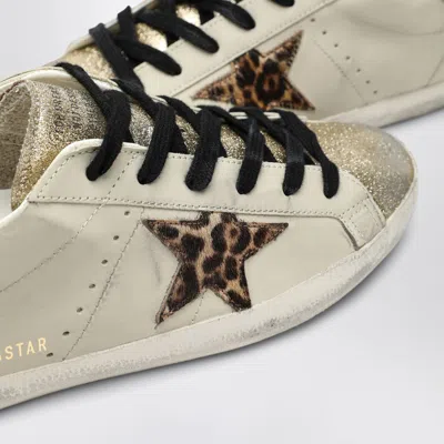 Golden Goose Light Beige/animalier Super-star Sneaker In Neutral