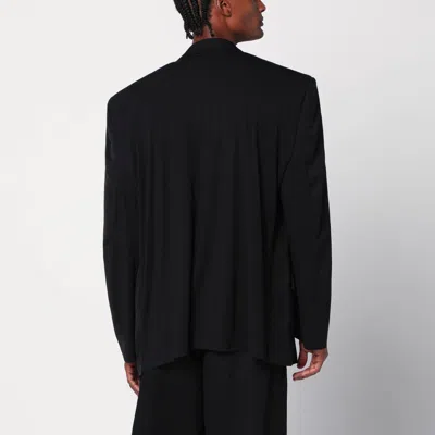 Balenciaga Single-breasted Jacket Black In Wool