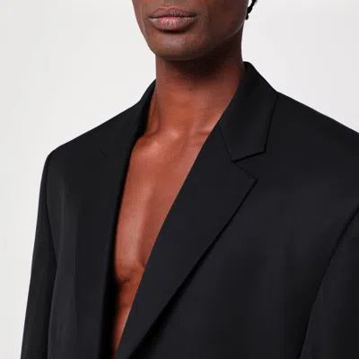 Balenciaga Single-breasted Jacket Black In Wool