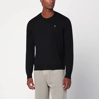 Alexander Mcqueen Inverted Skull Sweater In Black