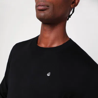 Alexander Mcqueen Inverted Skull Sweater In Black