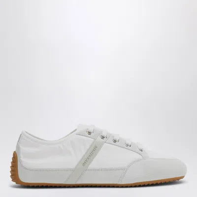Givenchy White Silm Sneakers In Nylon And Suede In Animal Print