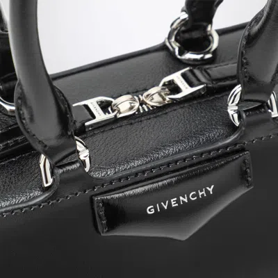Givenchy Women Antigona East West Small Leather Shoulder Bag In Black
