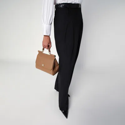 Dolce & Gabbana Sicily Tote Bag In Brown