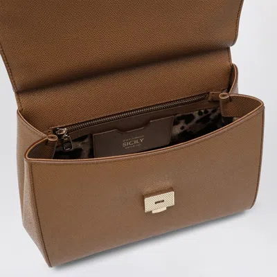 Dolce & Gabbana Sicily Tote Bag In Brown
