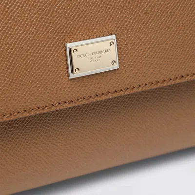 Dolce & Gabbana Sicily Tote Bag In Brown