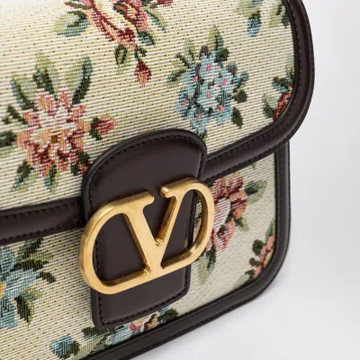 Valentino Borsa A Tracolla 9to5 In Jacquard Ricamato  Donna In White