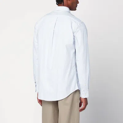 Polo Ralph Lauren Classic Fit Long Sleeve Striped Cotton Oxford Button Down Shirt In Blue