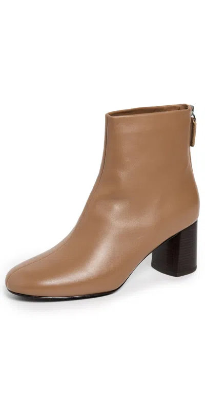 3.1 Phillip Lim Nadia Soft Leather Ankle Boots In Brown