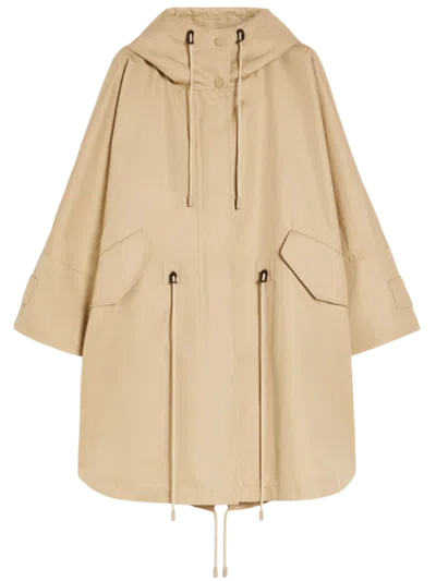 Maxmara Weekend Weekend Maxmara Cotton Gabardine Cape Sand