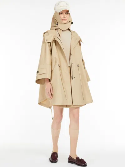 Maxmara Weekend Weekend Maxmara Cotton Gabardine Cape Sand