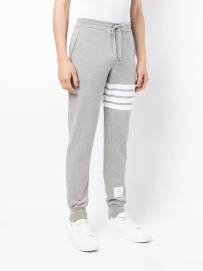 Thom Browne Jogger Trousers 4 Bar In Grey