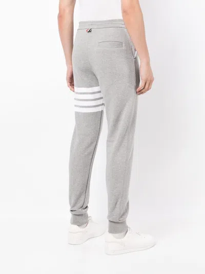 Thom Browne Jogger Trousers 4 Bar In Grey