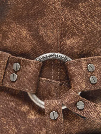 Acne Studios 35mm Balius Coated Denim Biker Boots