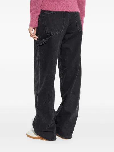 Isabel Marant Étoile Marant Étoile Ophra Jeans Faded Black In Black