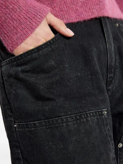Isabel Marant Étoile Marant Étoile Ophra Jeans Faded Black In Black