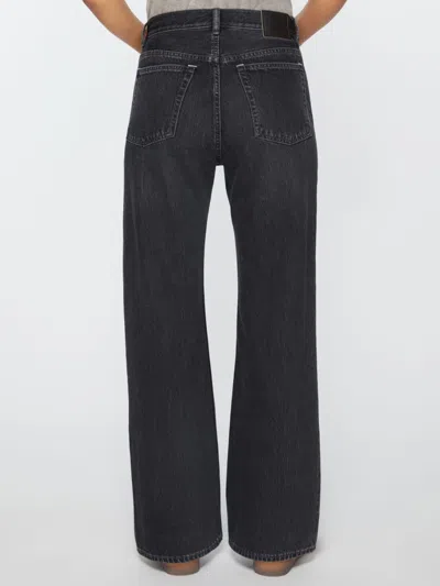 Acne Studios 2022 Flared High Waist Denim Jeans In Black