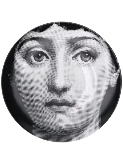 Fornasetti Wall Plate Tema E Variazioni N.1 In B/w
