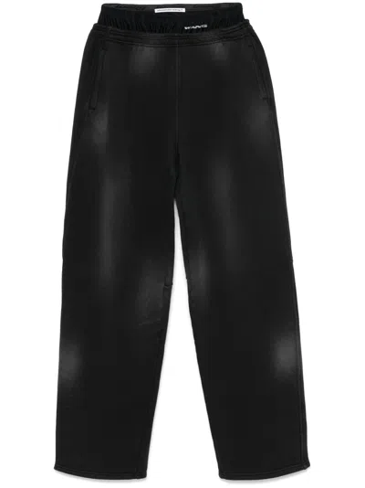 Alexander Wang Boxer Sweat Pants Washed Black In Black