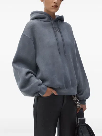 Alexander Wang T Alexander Wang Essential Hoodie Washed Asphalt