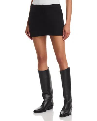 Line & Dot Eton Mini Skirt In Black