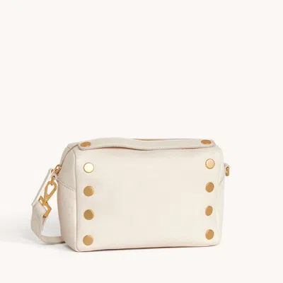 Hammitt Evan Crossbody Calla Lily White Brushed Gold Sml