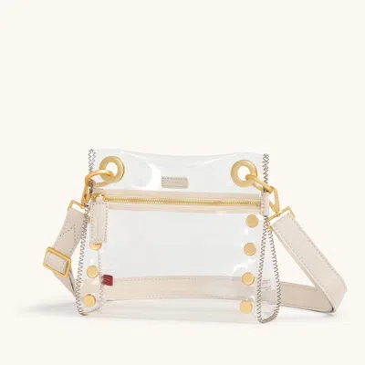 Hammitt Tony Clear Calla Lily White Brushed Gold Sml