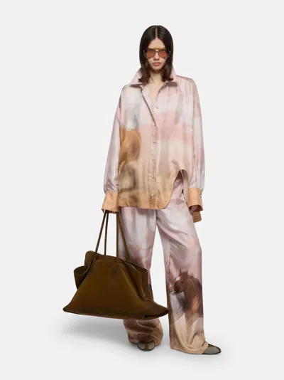 Attico Diana Shirt In Neutral