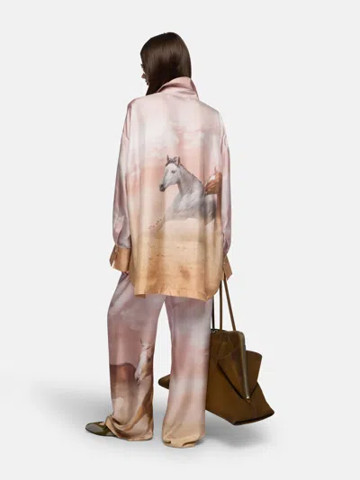 Attico Diana Shirt In Neutral