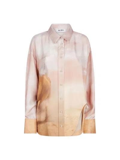 Attico Diana Shirt In Neutral