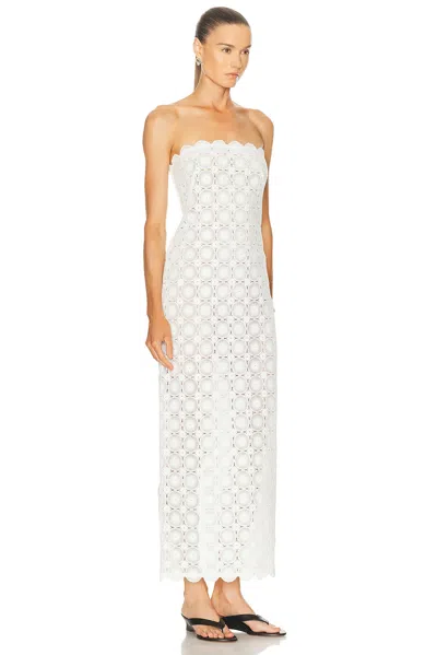 St Agni Doily Column Dress In White