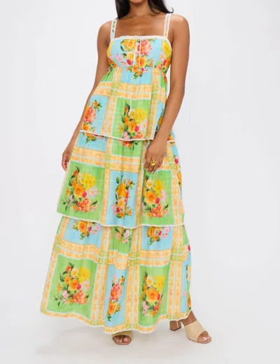 Show Me Your Mumu Peyton Midi Dress In Country Bouquet Print In Multi