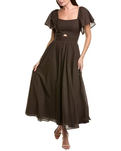 Bgl Midi Dress In Brown