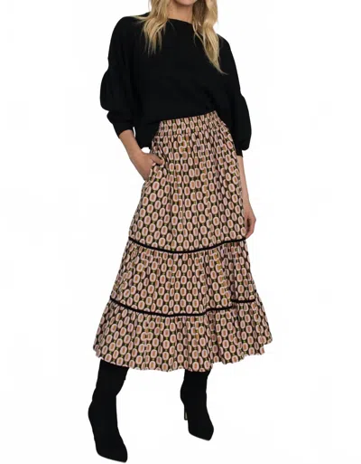 Elizabeth James The Label Surrey Skirt In Mini Link In Multi