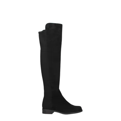 Stuart Weitzman Reddy 5050 Suede Over-the-knee Boot In Black