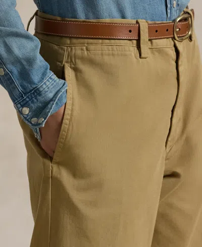 Polo Ralph Lauren Ralph Lauren Cotton Chino Straight-leg Pant In Brown