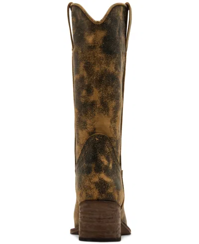 Steve Madden Albany Western Boot In Brown