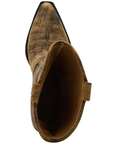 Steve Madden Albany Western Boot In Brown