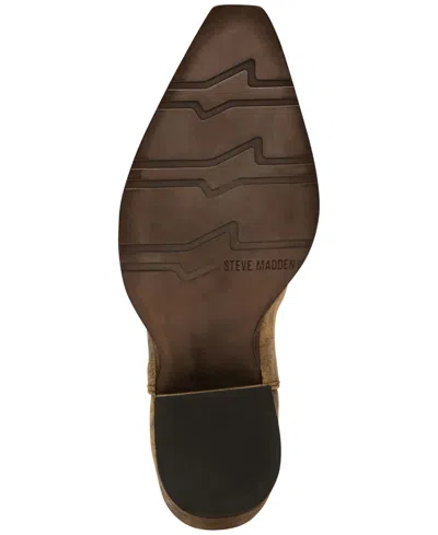 Steve Madden Albany Western Boot In Brown