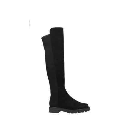 Stuart Weitzman Knee-high Suede Boots In Black