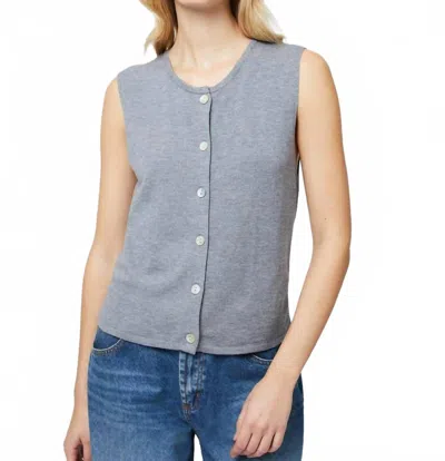 French Connection Cozy Soft Sweater Vest In Gray In Gray