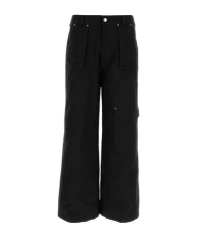 Alexander Mcqueen Men Black Cotton Cargo Pant In Multi