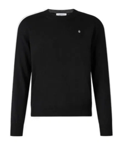 Alexander Mcqueen Inverted Skull Sweater In Black