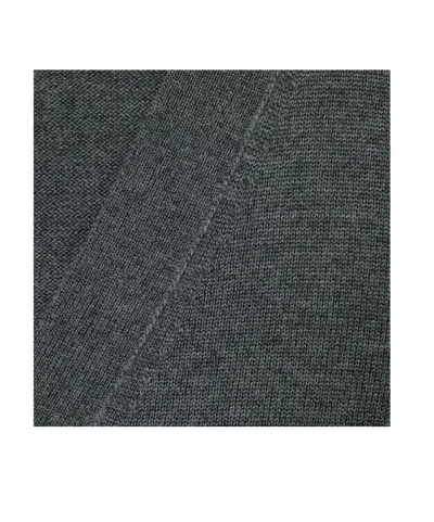 Gucci Children's Wool Cardigan With Web In Gray