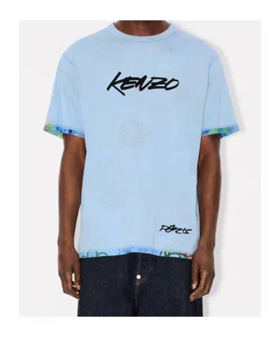 Kenzo Futura Reversible Classic T-shirt Clothing In Blue