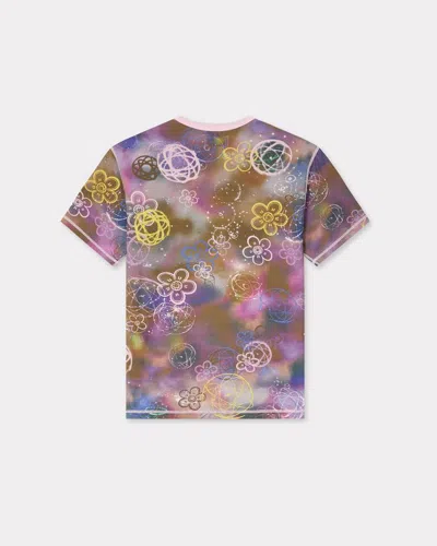 Kenzo Graphic Crew Neck T-shirt In Pink